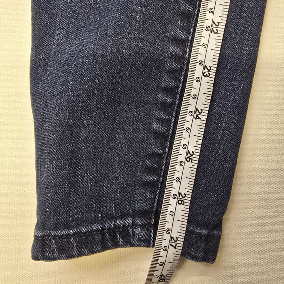 Universal Threads High Rise Skinny Dark Wash Size 4/27R - side zip legs - Picture 8 of 8